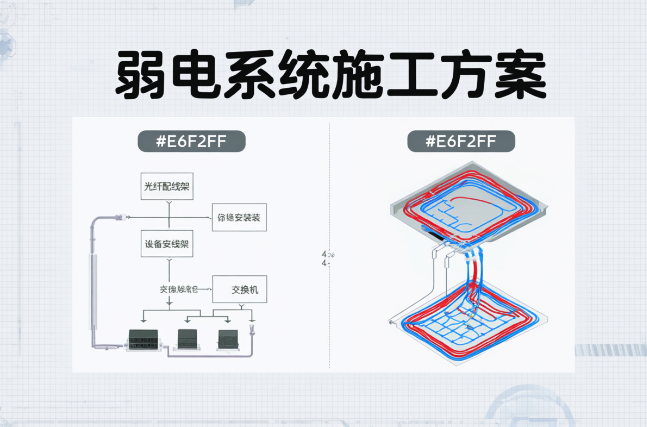 弱電系統(tǒng)施工方案涵蓋哪些關(guān)鍵系統(tǒng)？